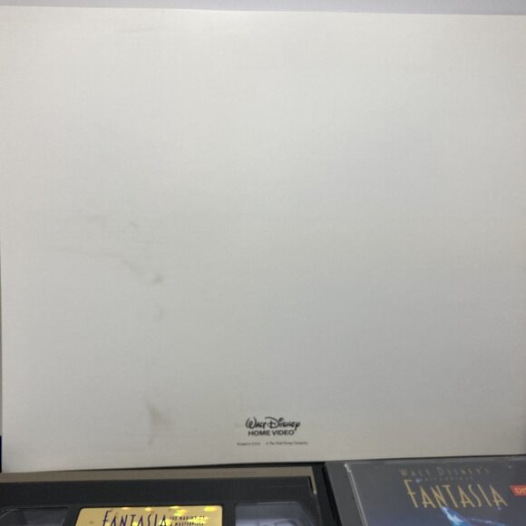 VHS Disney Masterpiece FANTASIA Deluxe  Box Set w/ Lithograph Vintage 1991 - Picture 14 of 16